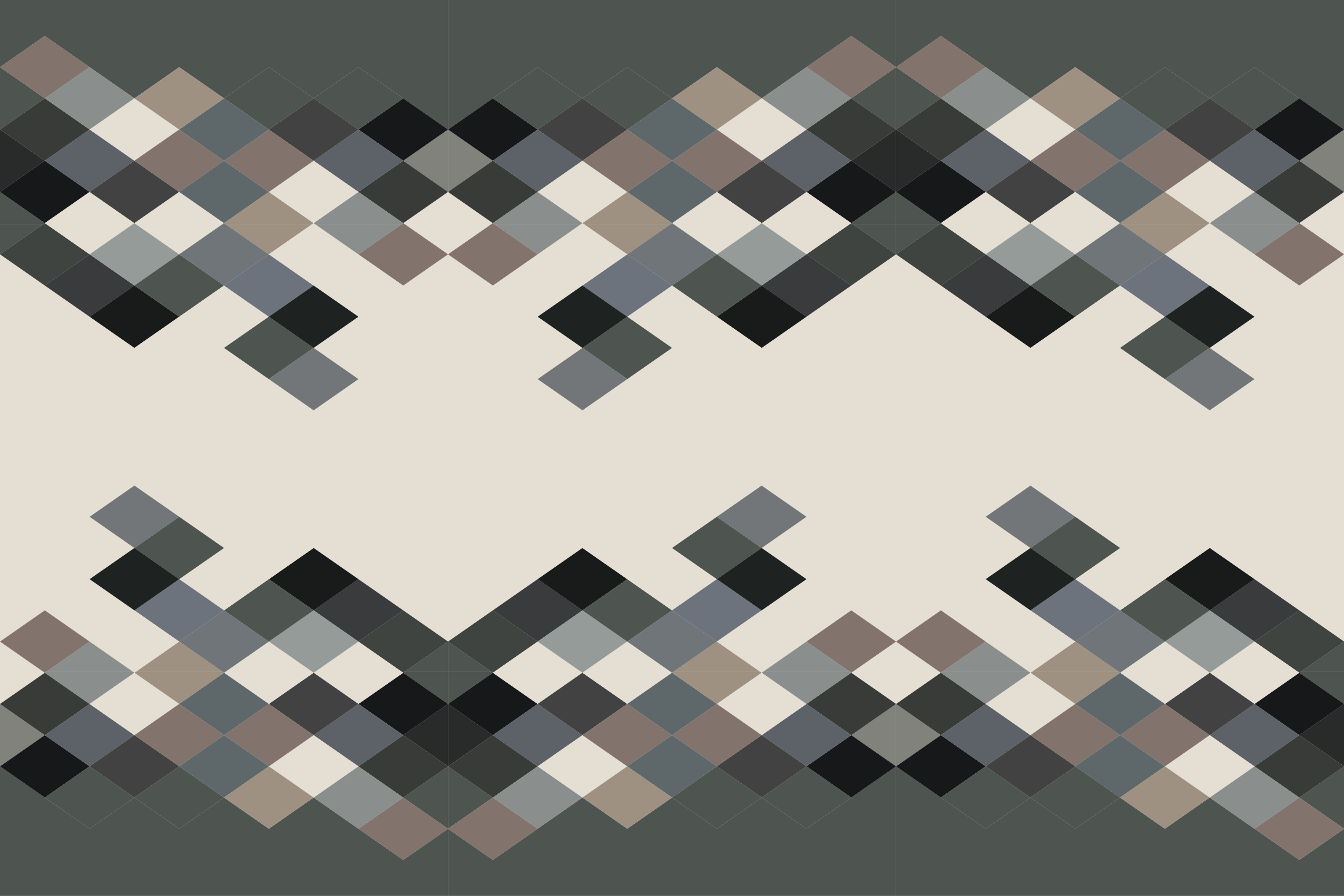 Mosaic vinyl rug modern geometric design - TenStickers