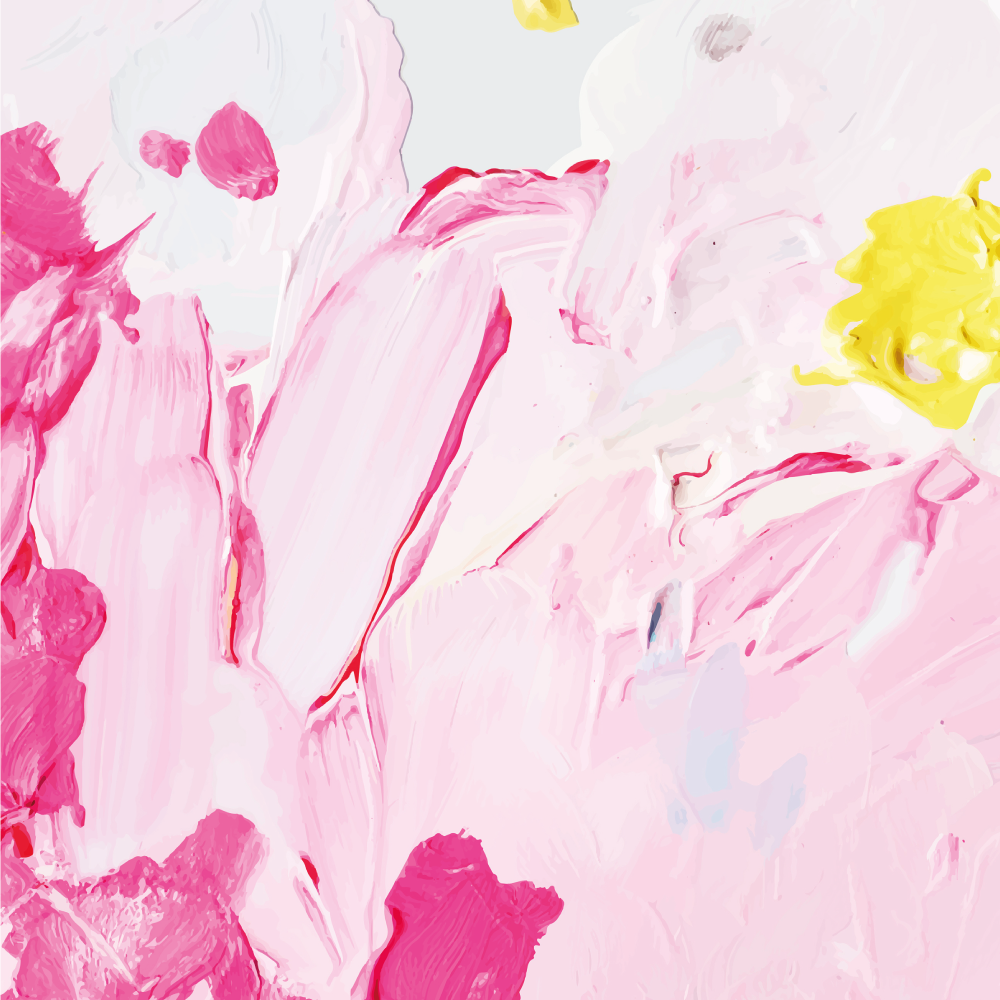 Teenager vinyl rug with abstract brushstrokes design - TenStickers