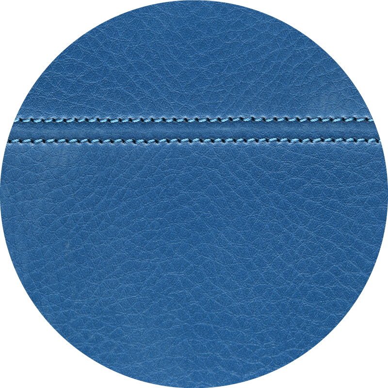 Textured vinyl rug in leather blue effect - TenStickers