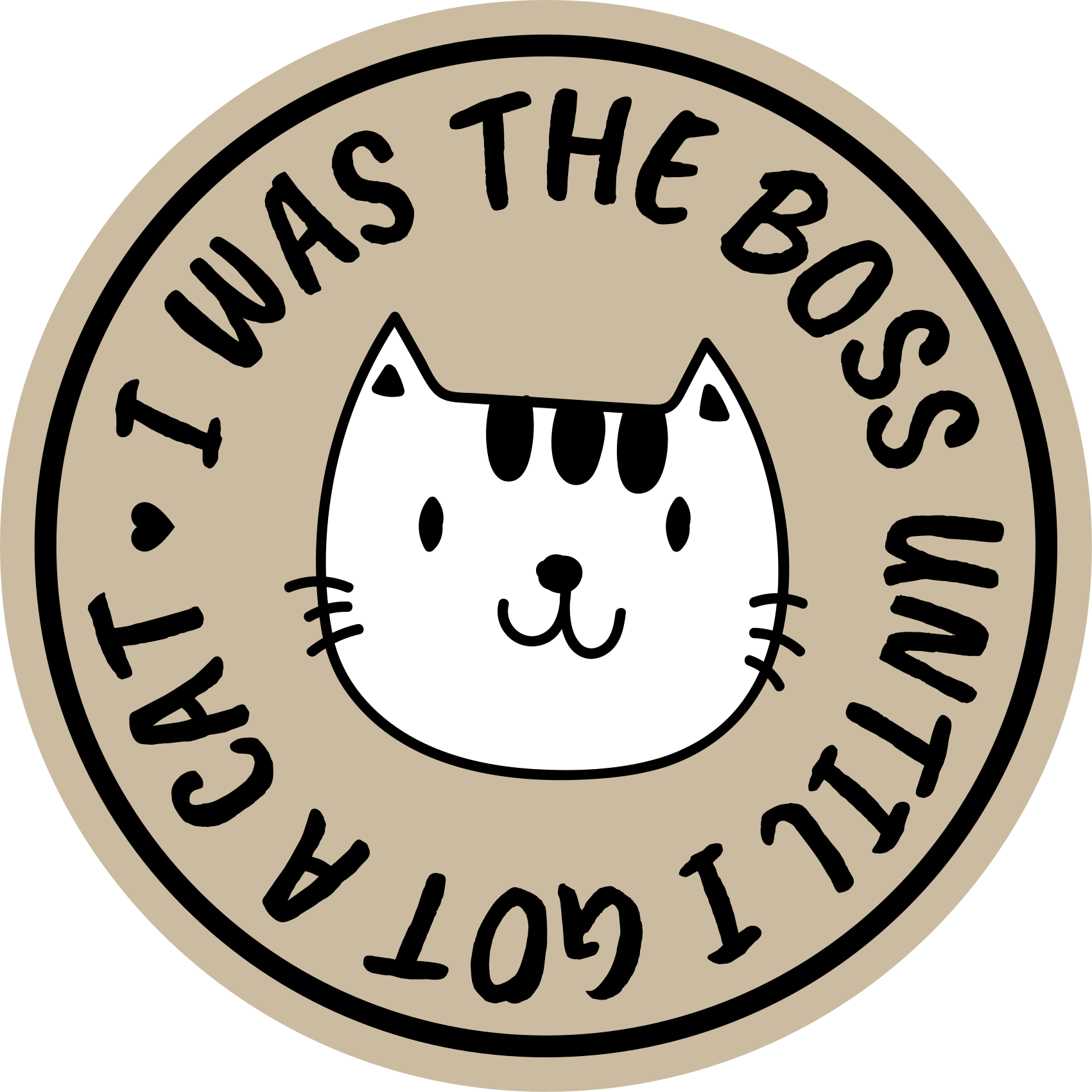 I was a boss funny quote custom rug - TenStickers