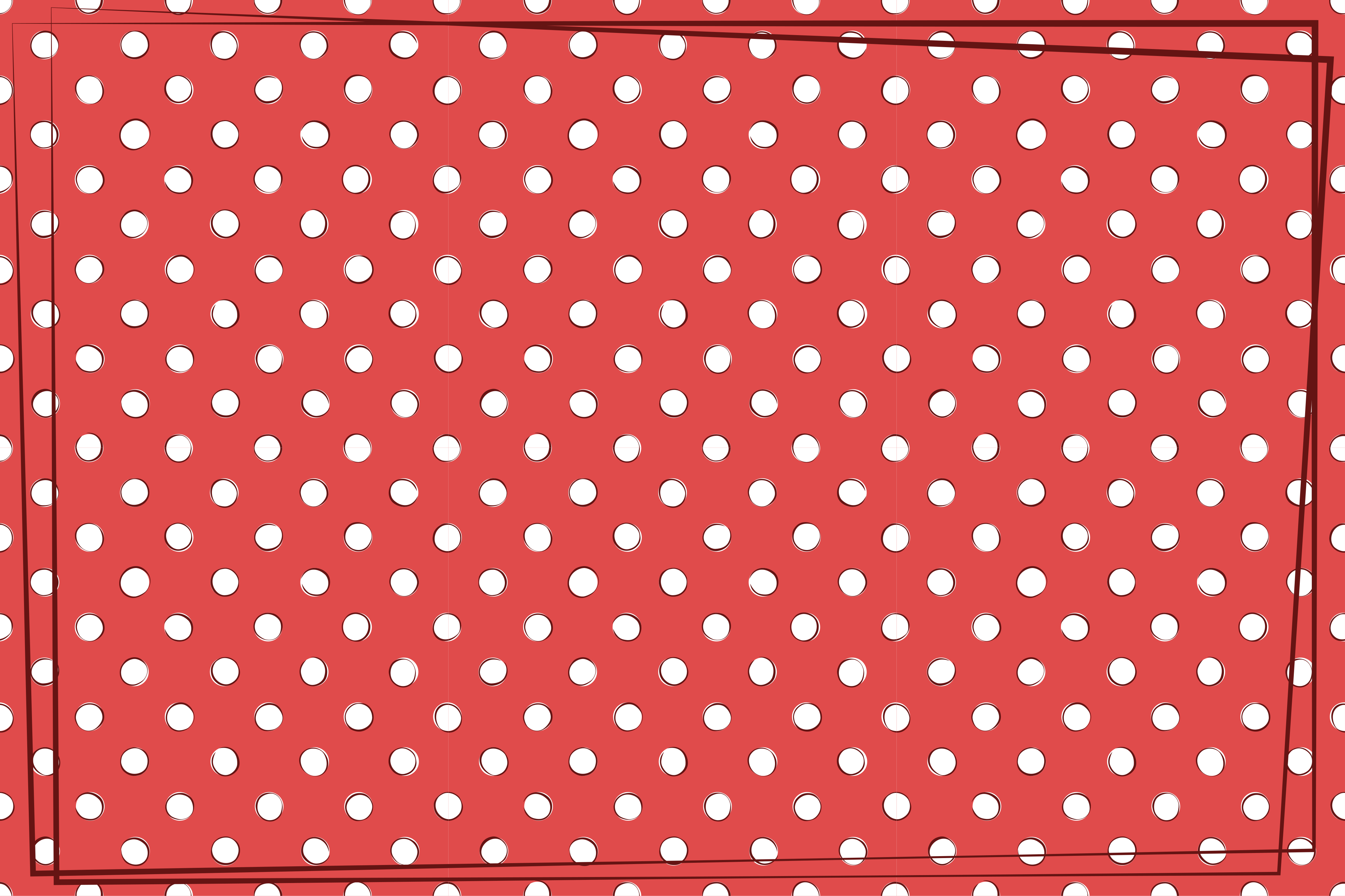 Red Polka Dots wood vinyl rug - TenStickers