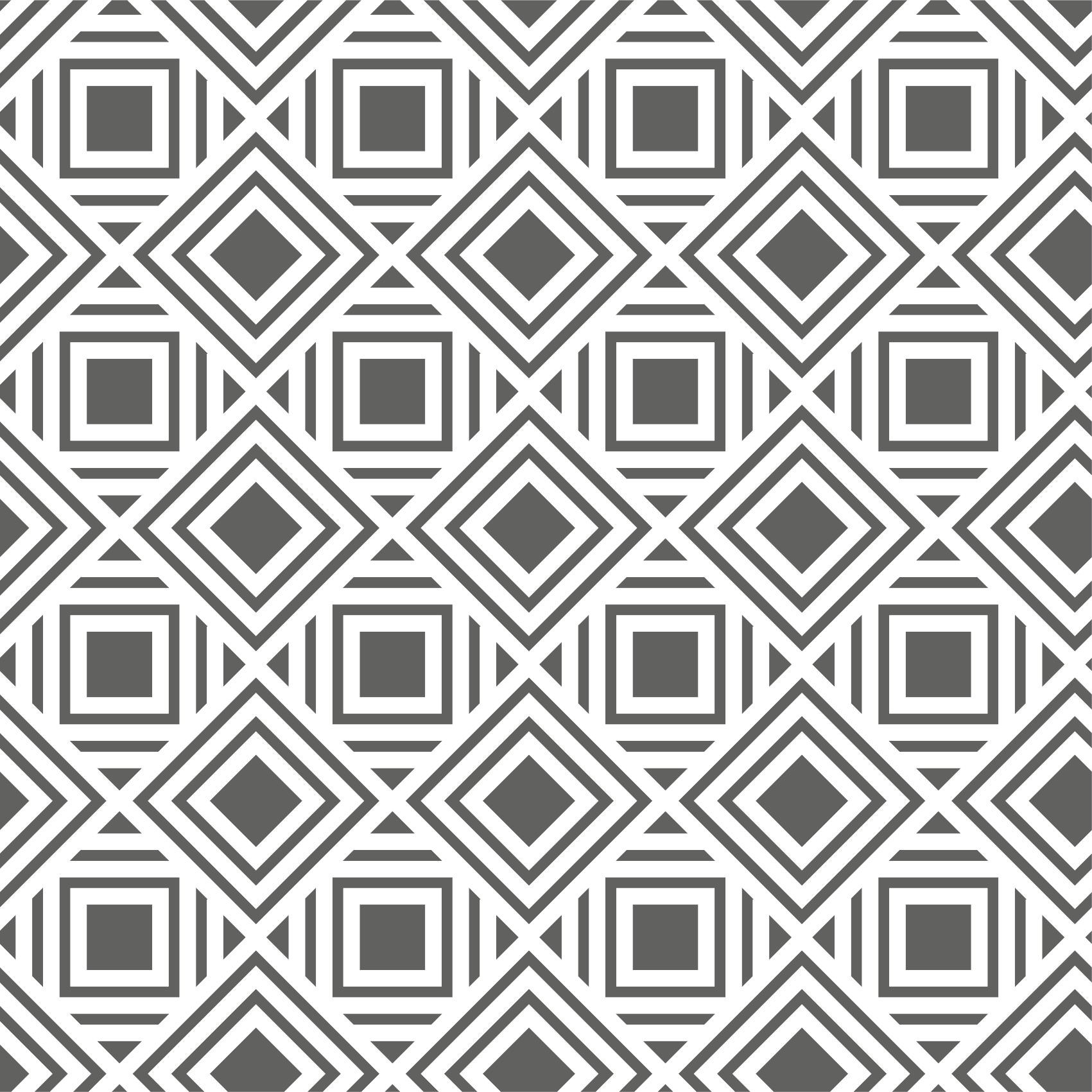 Geometric vinyl rug stylish diamond design - TenStickers