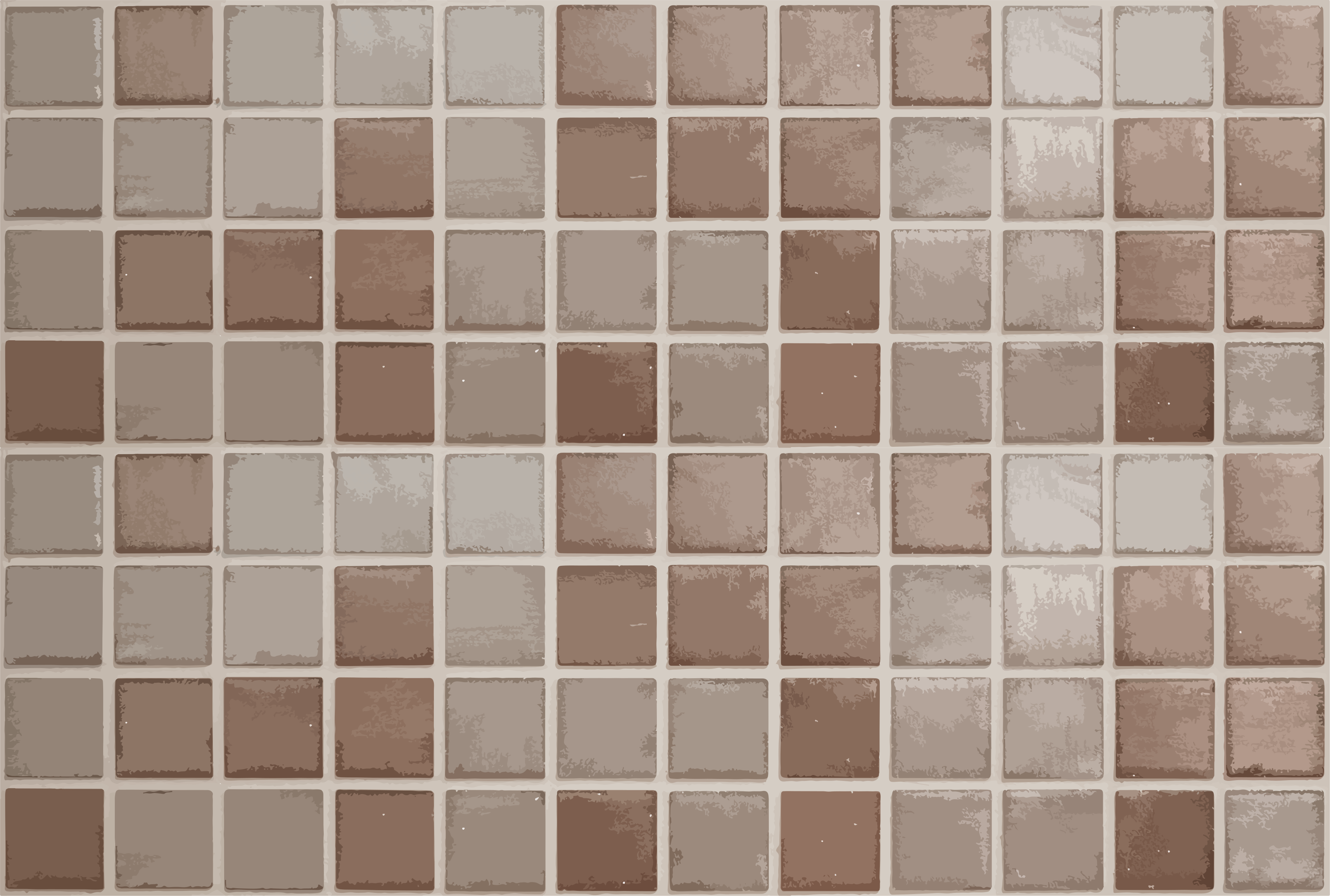 Tiled Pattern bathroom vinyl rug - TenStickers