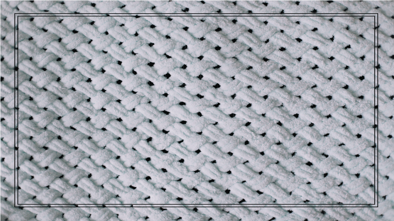 Elegant Knit Pattern textured vinyl rug - TenStickers