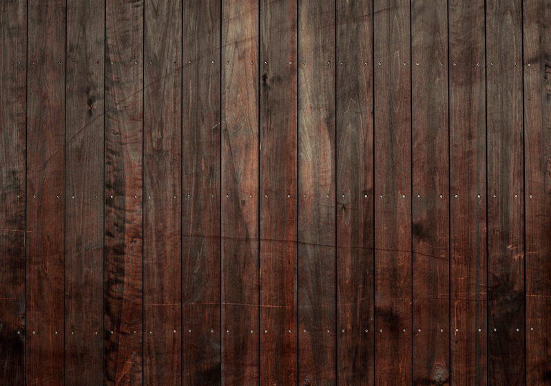 Brown planks with texture wood effect vinyl rug - TenStickers