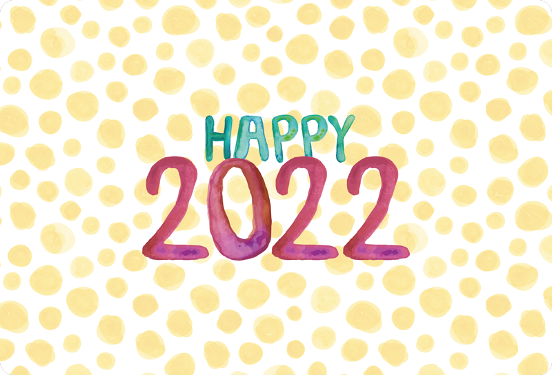 Personalized Happy New Year custom vinyl rug - TenStickers