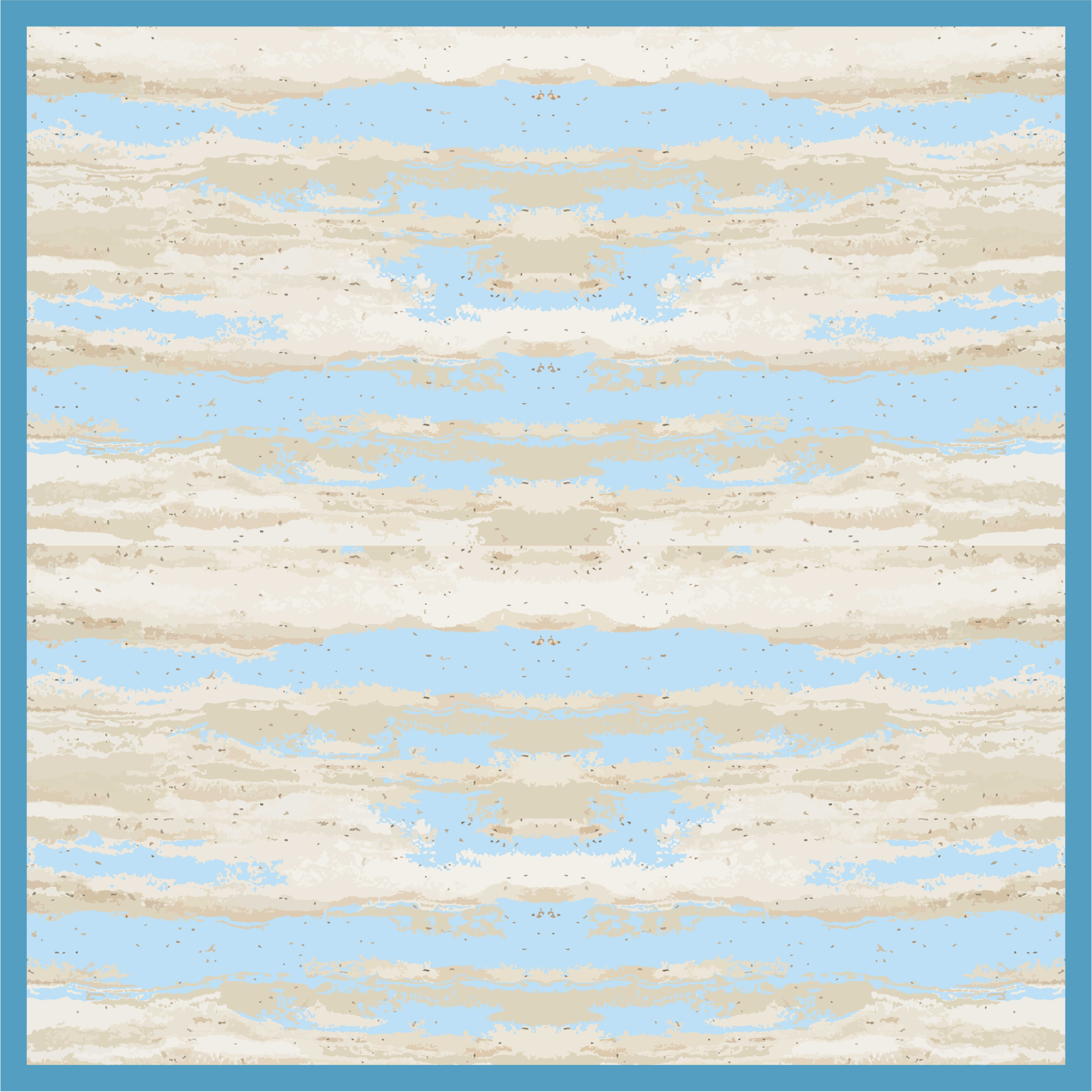 Grey and blue imitation wood vinyl rug - TenStickers