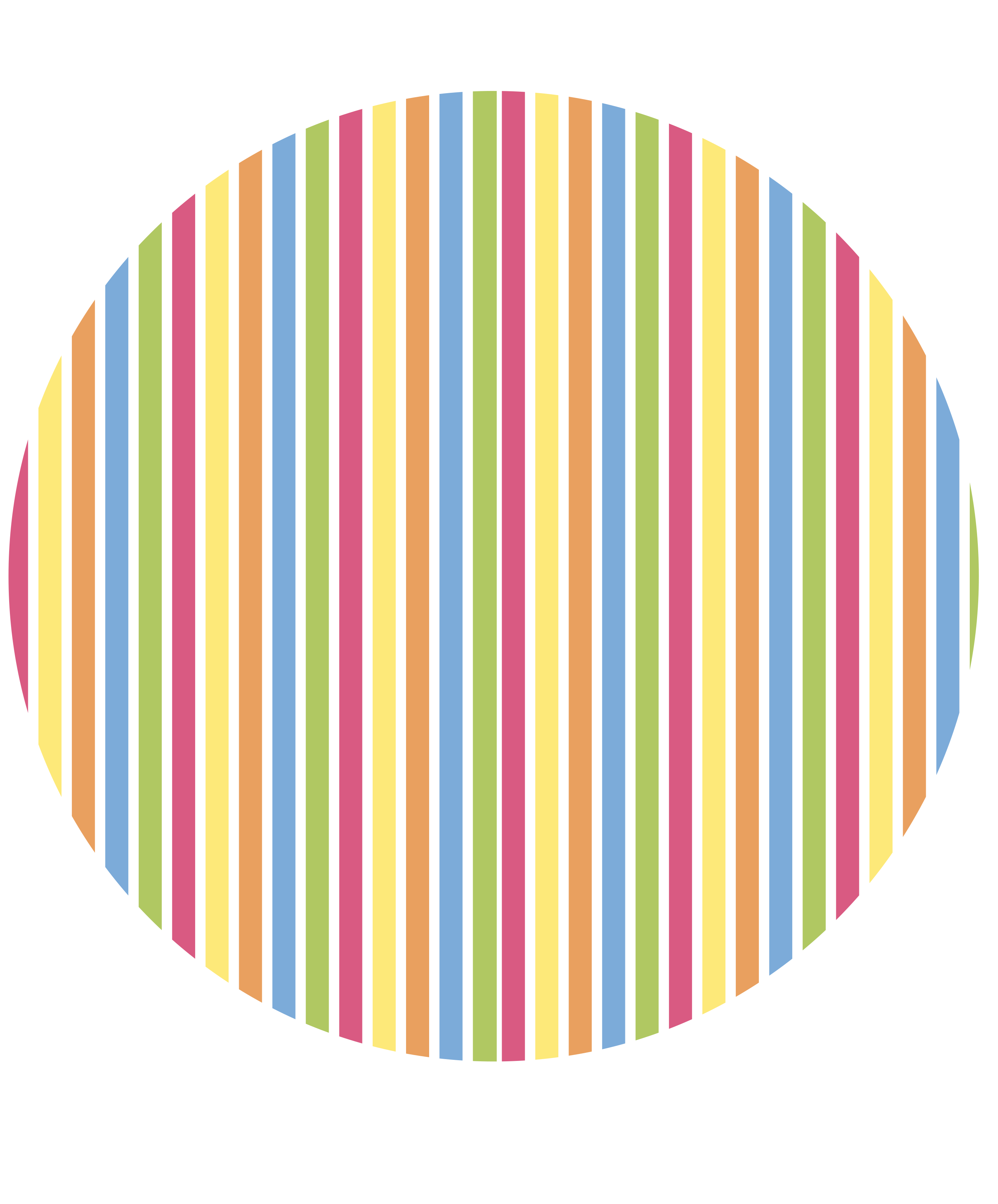 Stripes vinyl rug in vivid striped design - TenStickers