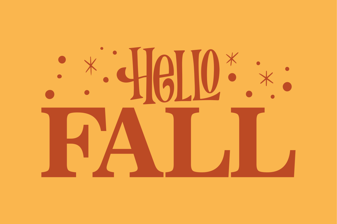 Welcome Autumn Vibes custom vinyl rug - TenStickers