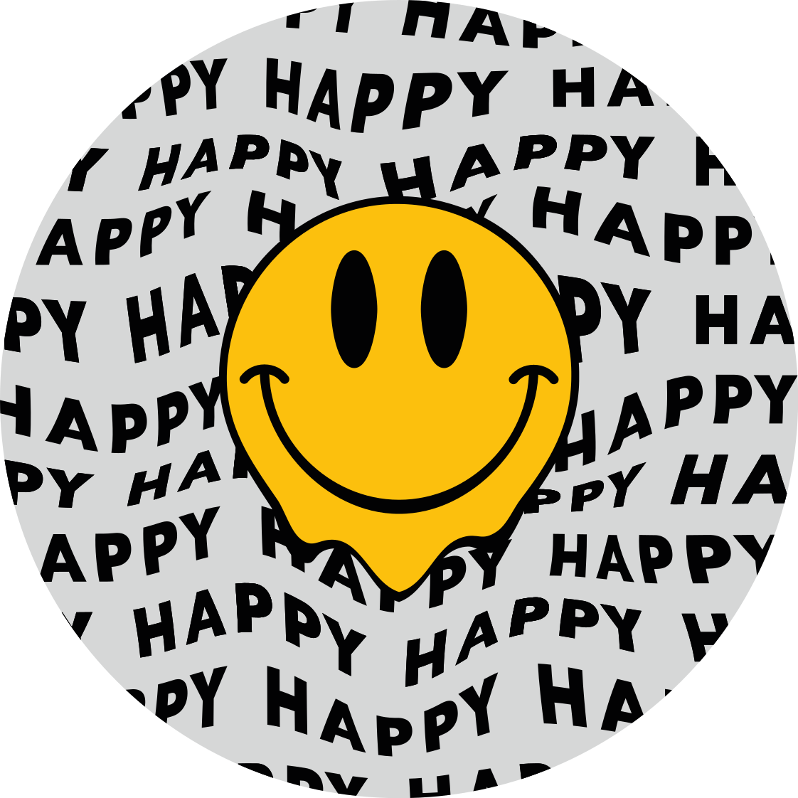 Happy Smile Graphic teenager vinyl rug - TenStickers