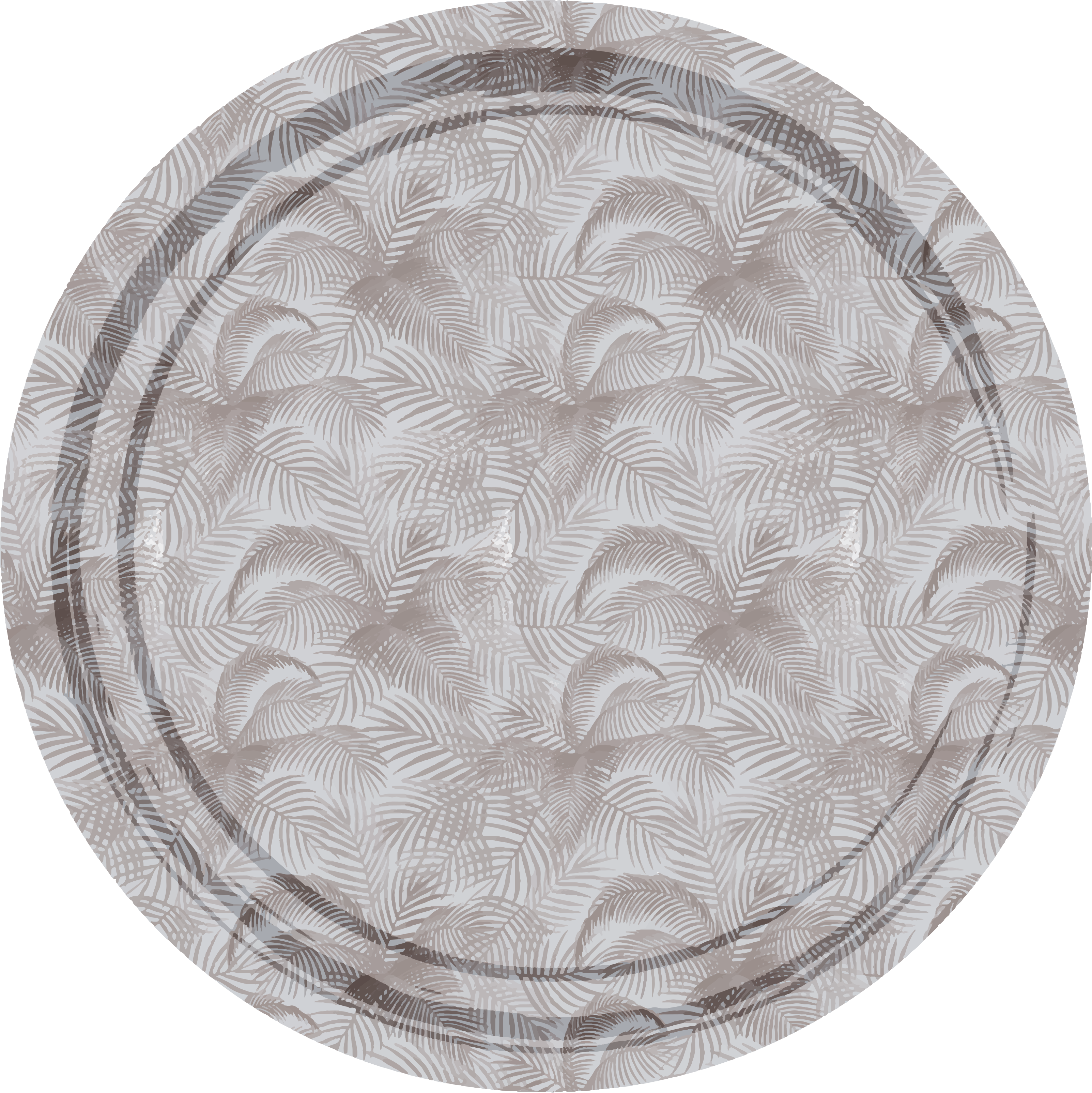 Botanical Overlay flower vinyl rug - TenStickers