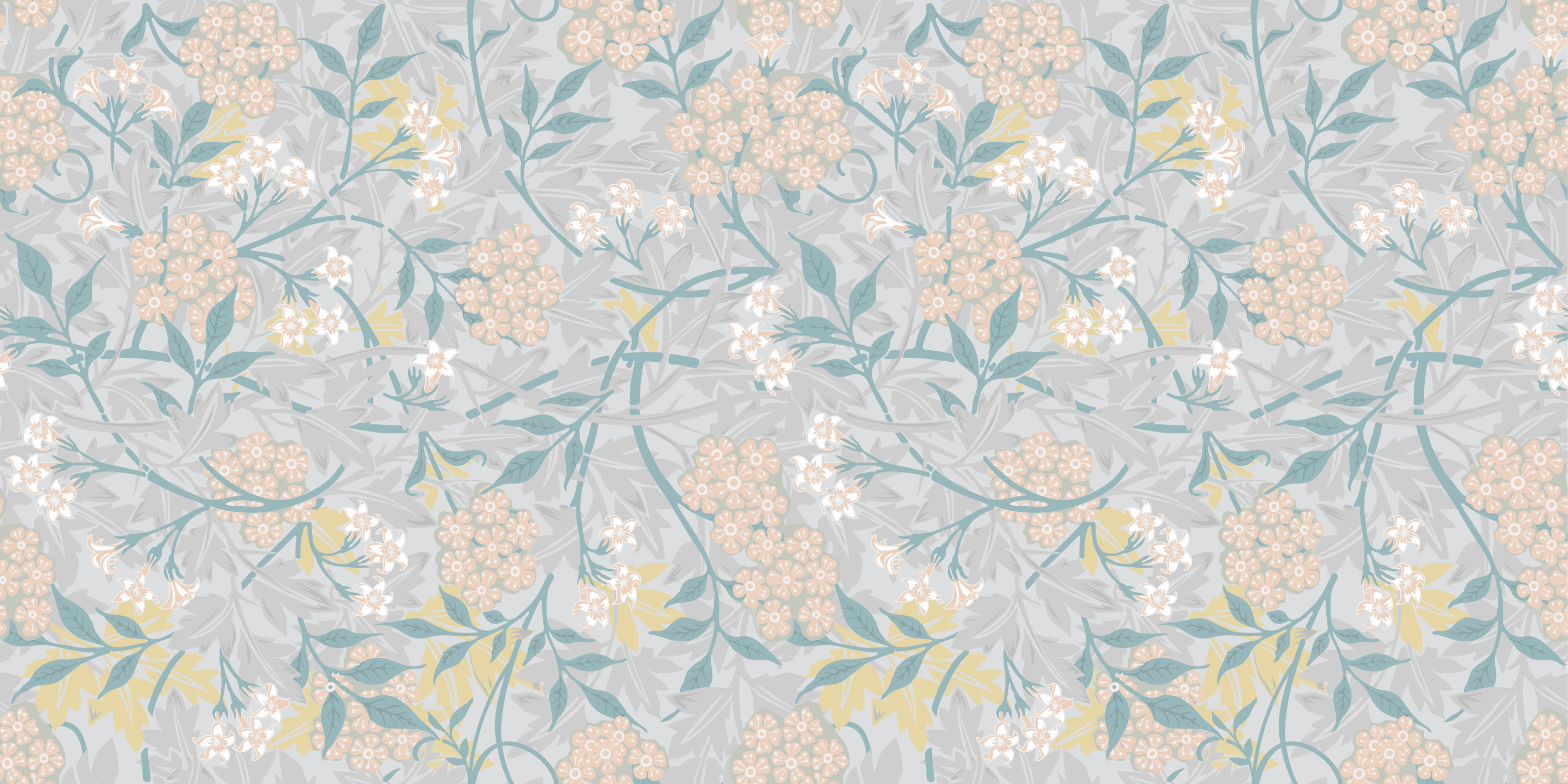 Botanical motif flower vinyl rug - TenStickers