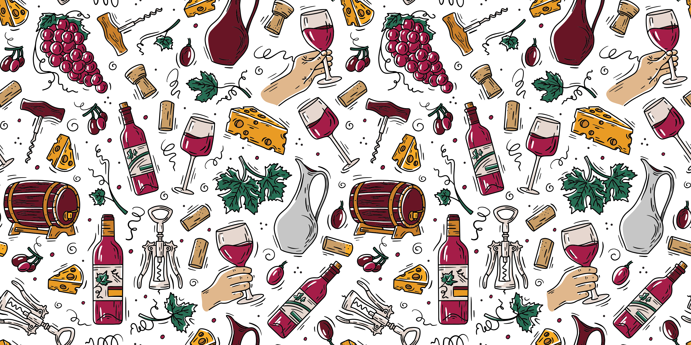 Wine Tasting Essentials event vinyl rug - TenStickers
