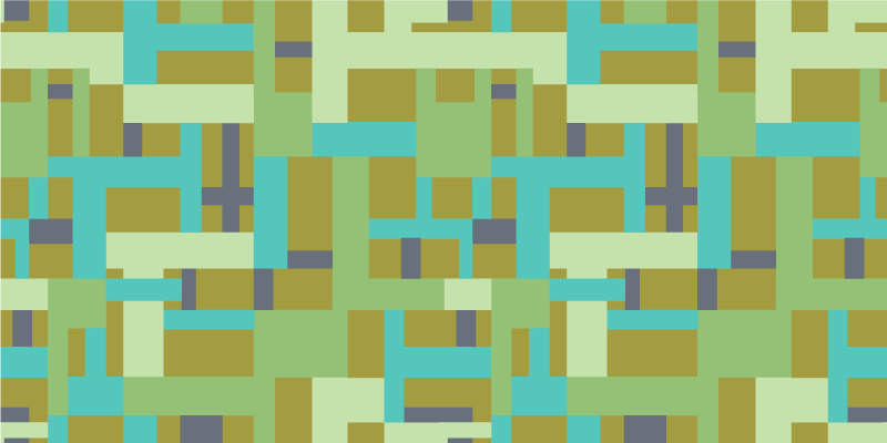 Gren colour segments geometric vinyl rug - TenStickers