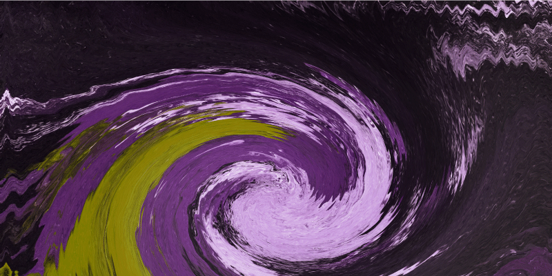 Psychedelic painted texture vintage rug - TenStickers