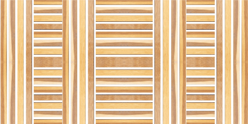 Stylish Wooden stripes vinyl rug - TenStickers