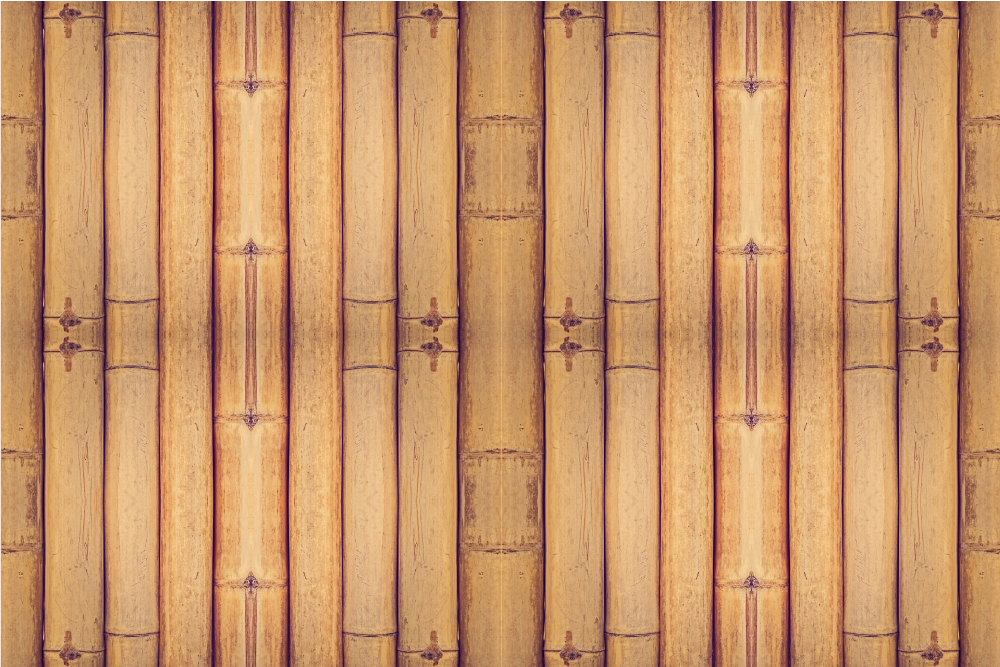Bamboo wood texture wood effect vinyl rug - TenStickers
