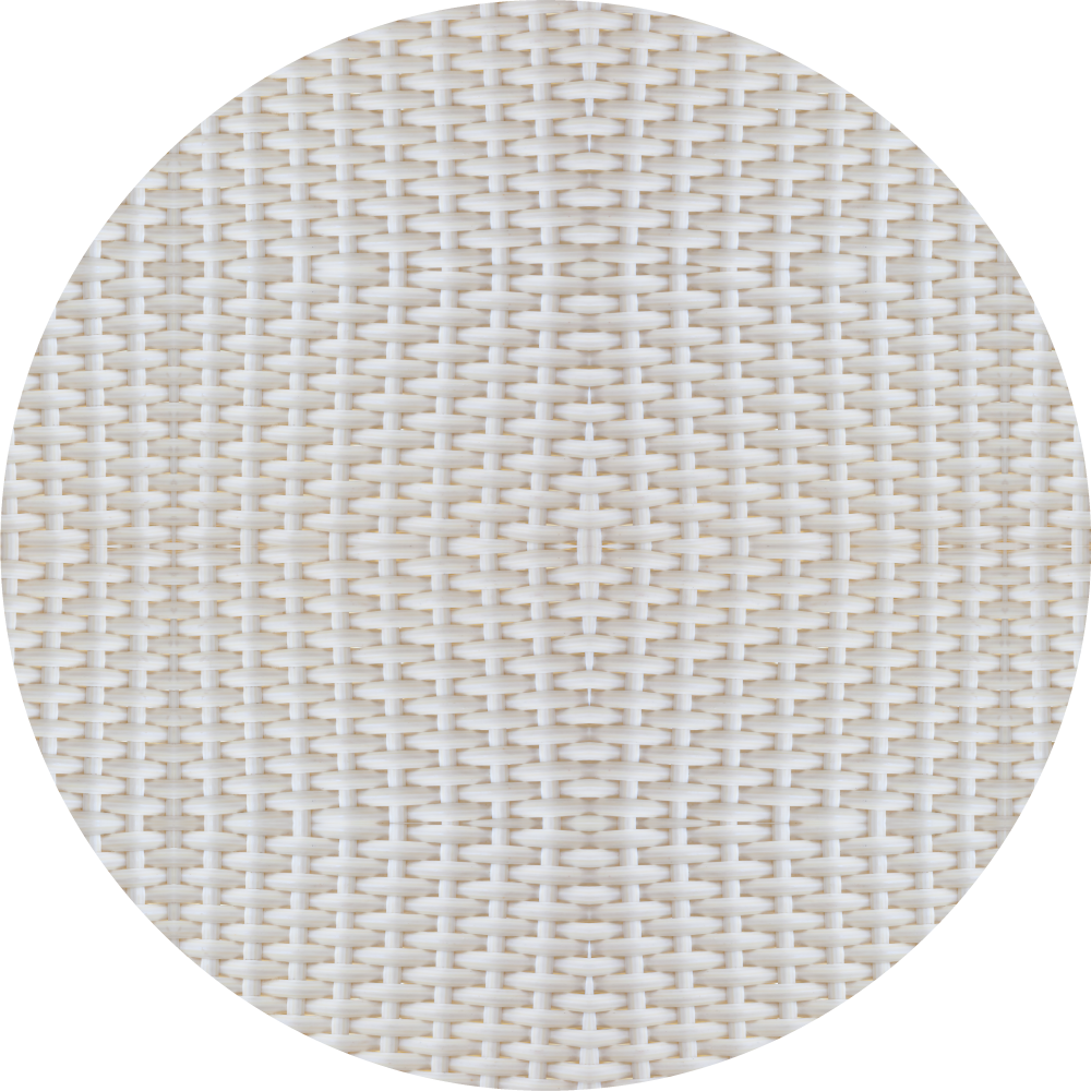 White rattan wood effect vinyl rug - TenStickers