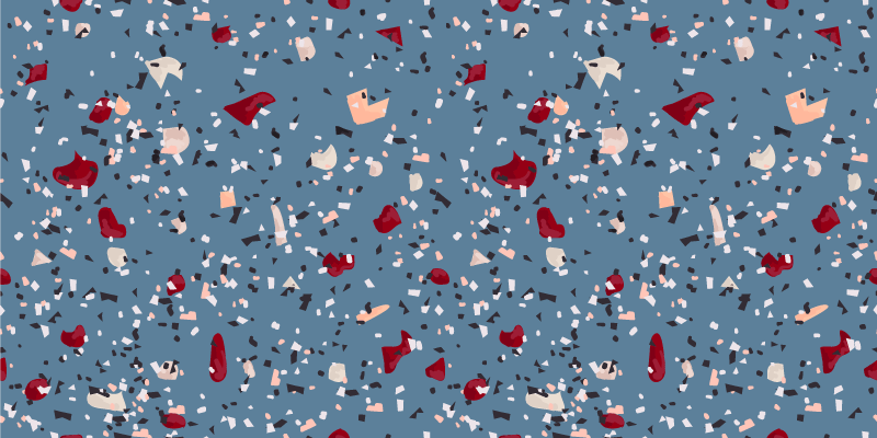 Textured vinyl rug in vibrant geometric patterns - TenStickers