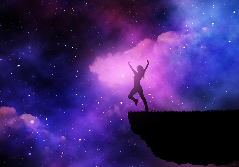 Cosmic voyage star vinyl rug - TenStickers