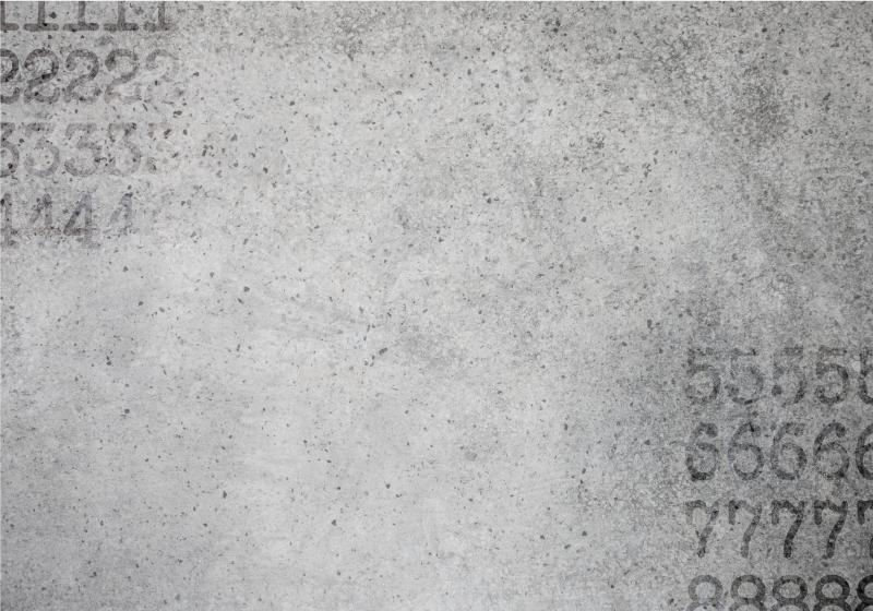 Numerical Stone Texture gray vinyl rug - TenStickers