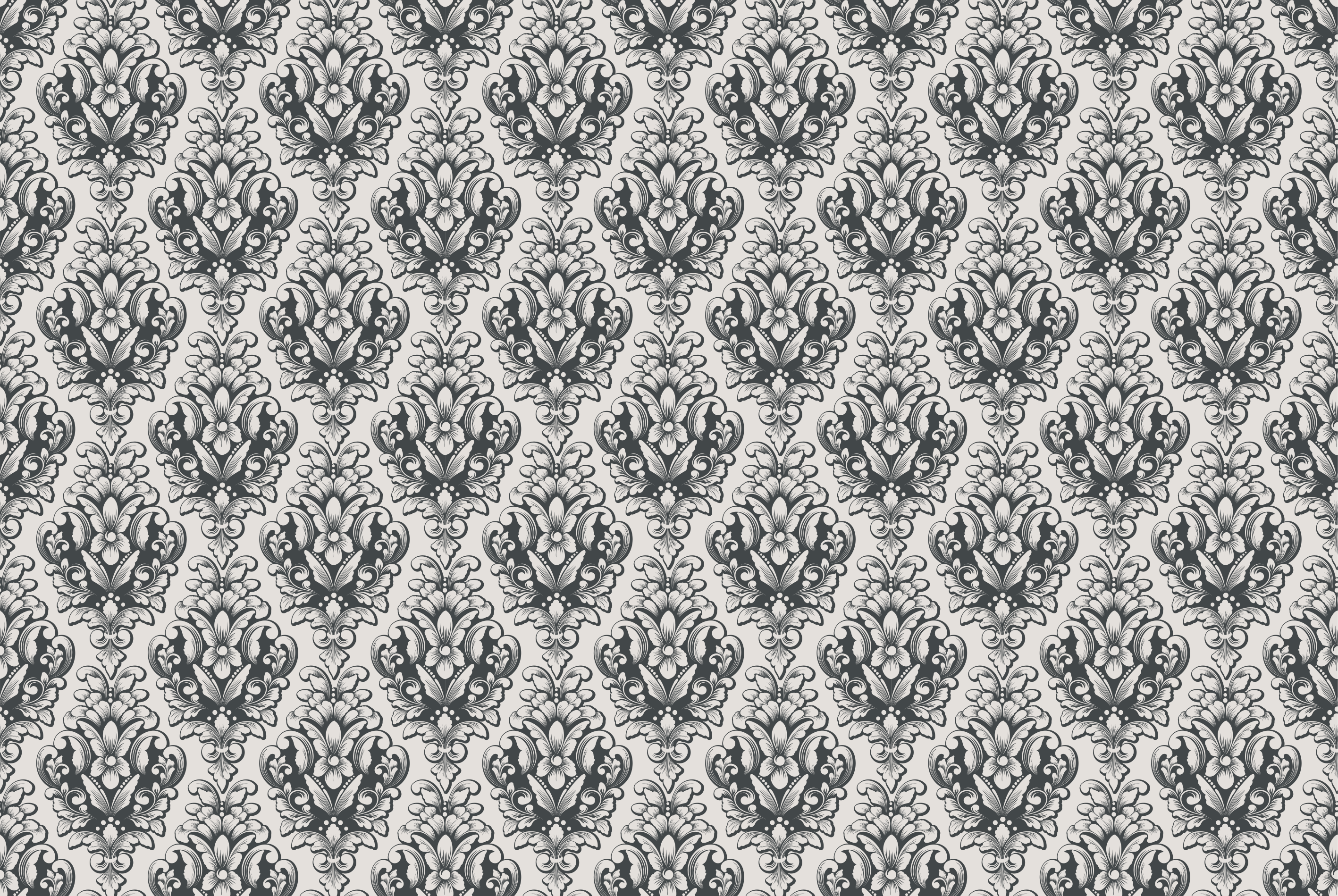 Baroque Tile Pattern vintage vinyl rug - TenStickers