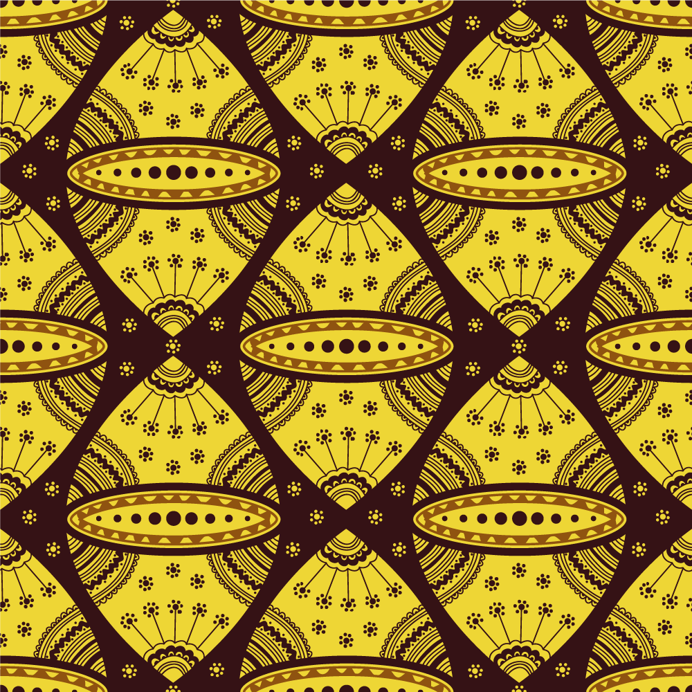 Mandala vinyl rug with mandala-inspired symmetry - TenStickers