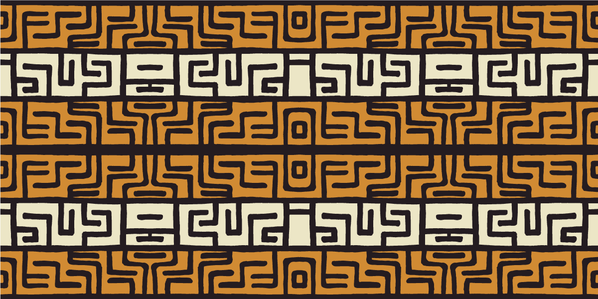 Geometric Labyrinth Pattern stripes vinyl floormat - TenStickers