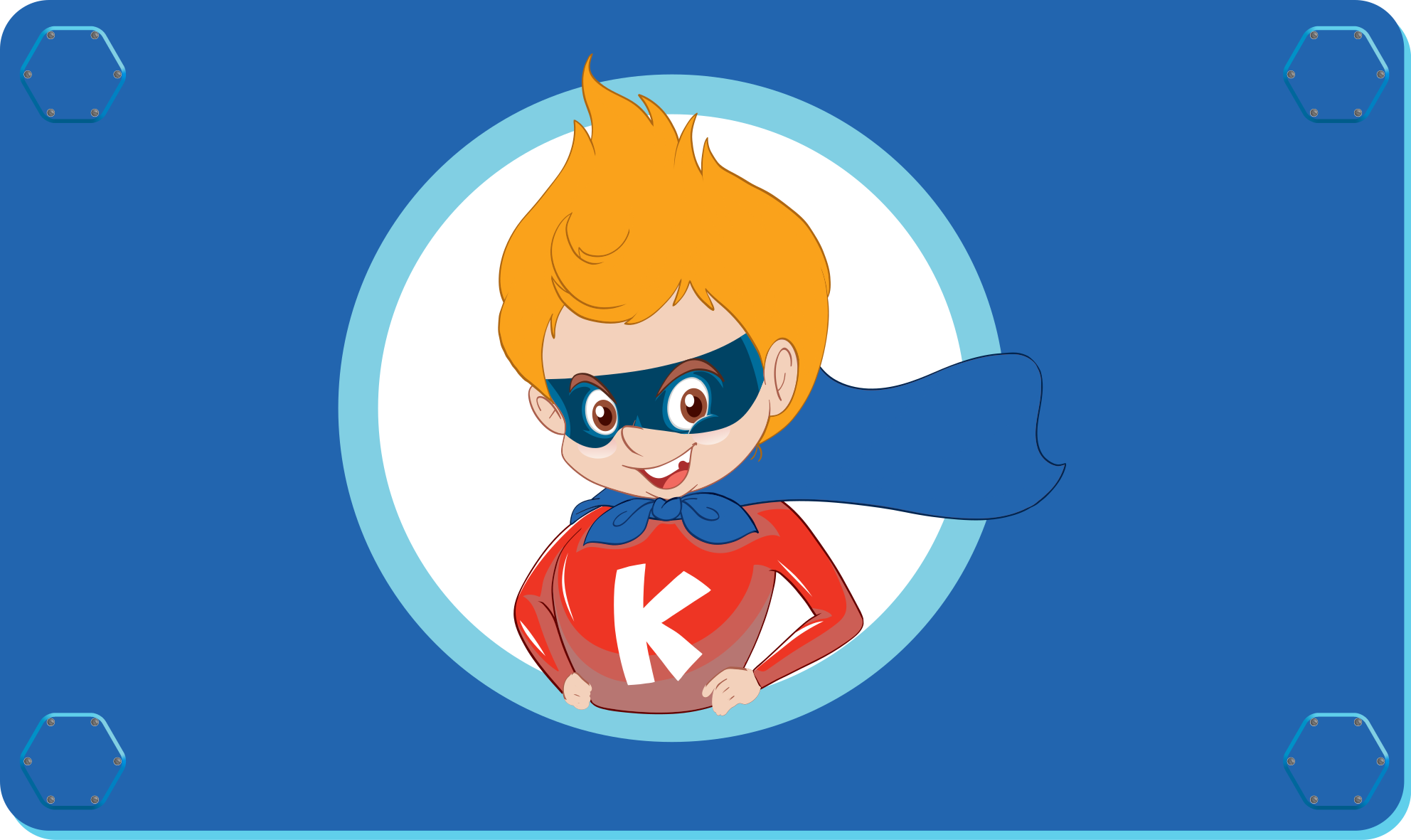 Superhero Cartoon Character playroom vinyl rug - TenStickers