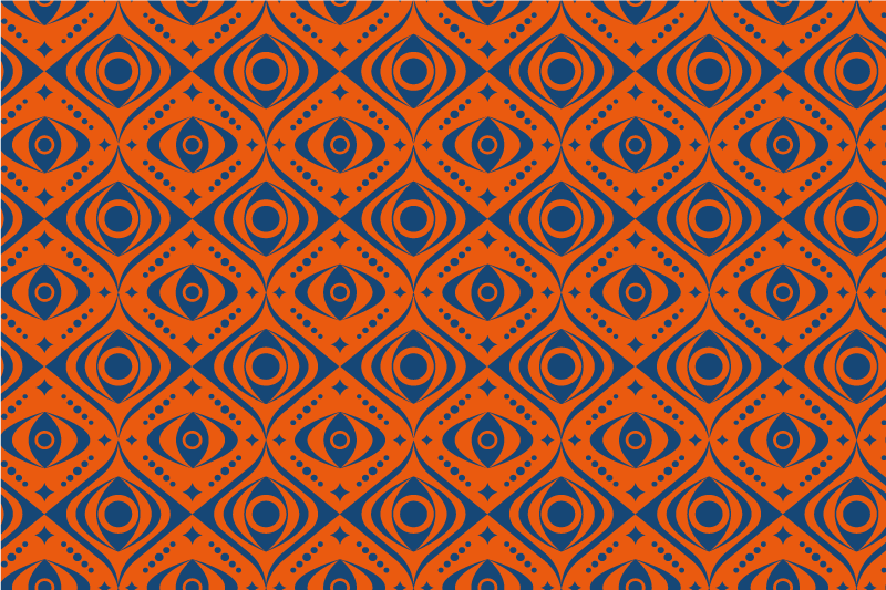 Eye pattern geometric vinyl rug - TenStickers