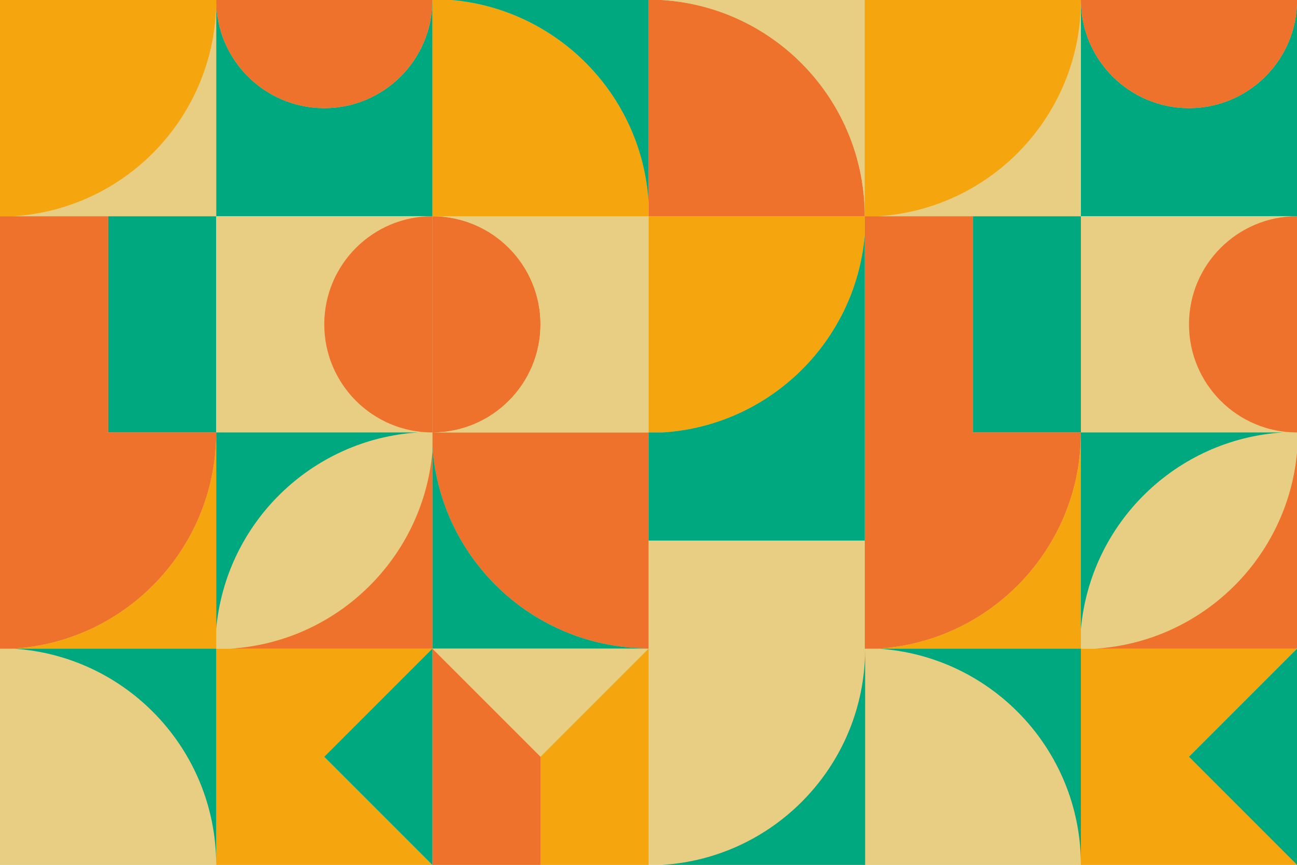 Colorful Geometric Pattern geometric vinyl rug - TenStickers