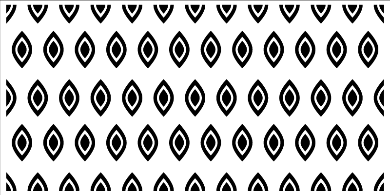 Geometric Eye Motif modern vinyl rug - TenStickers