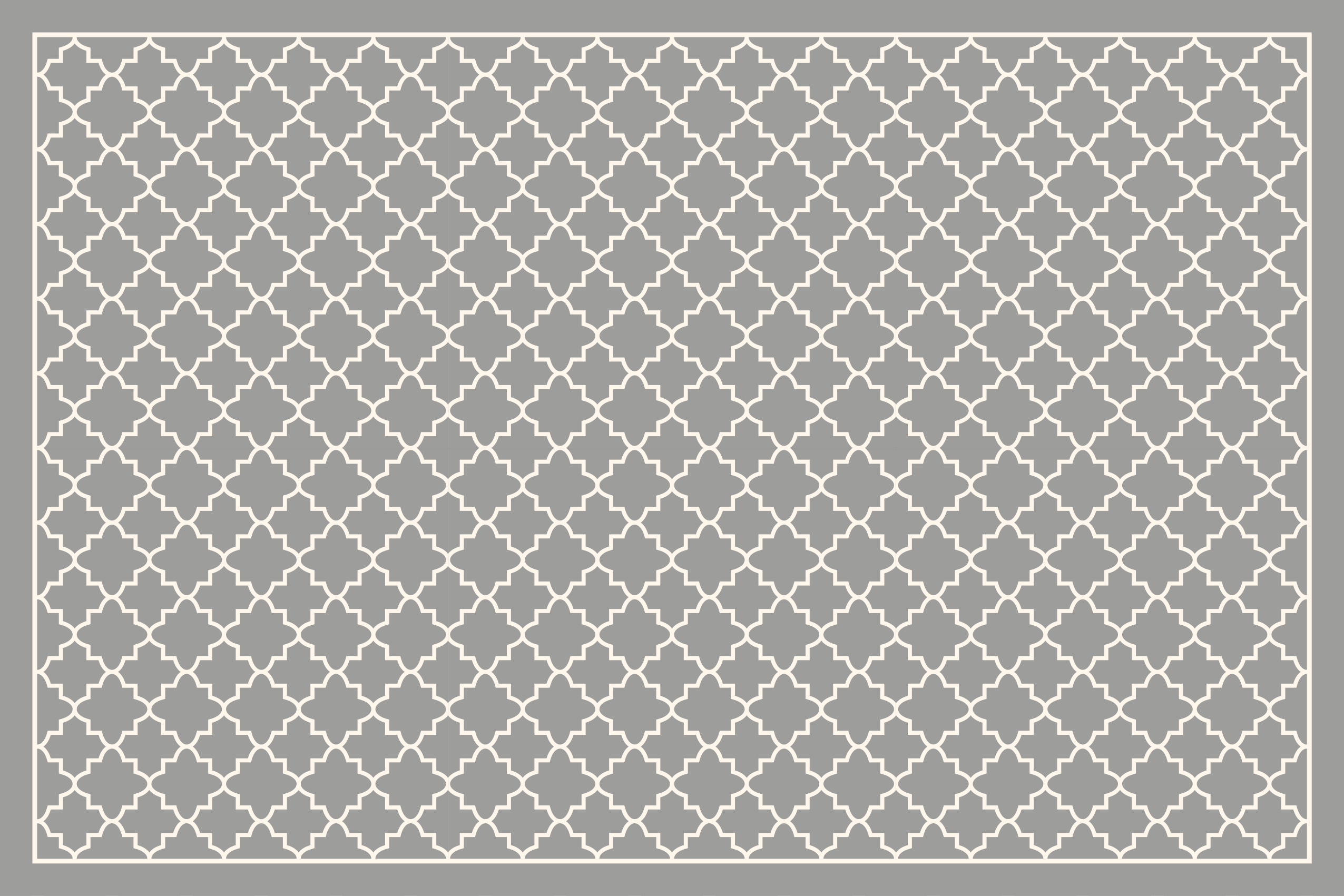 Moroccan Trellis minimalist rug vinyl - TenStickers