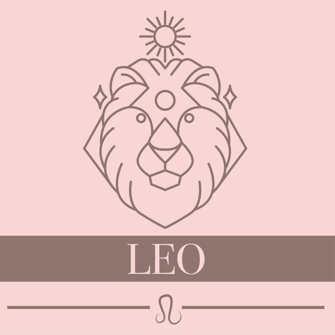 Leo Zodiac Sign personalized vinyl rug - TenStickers