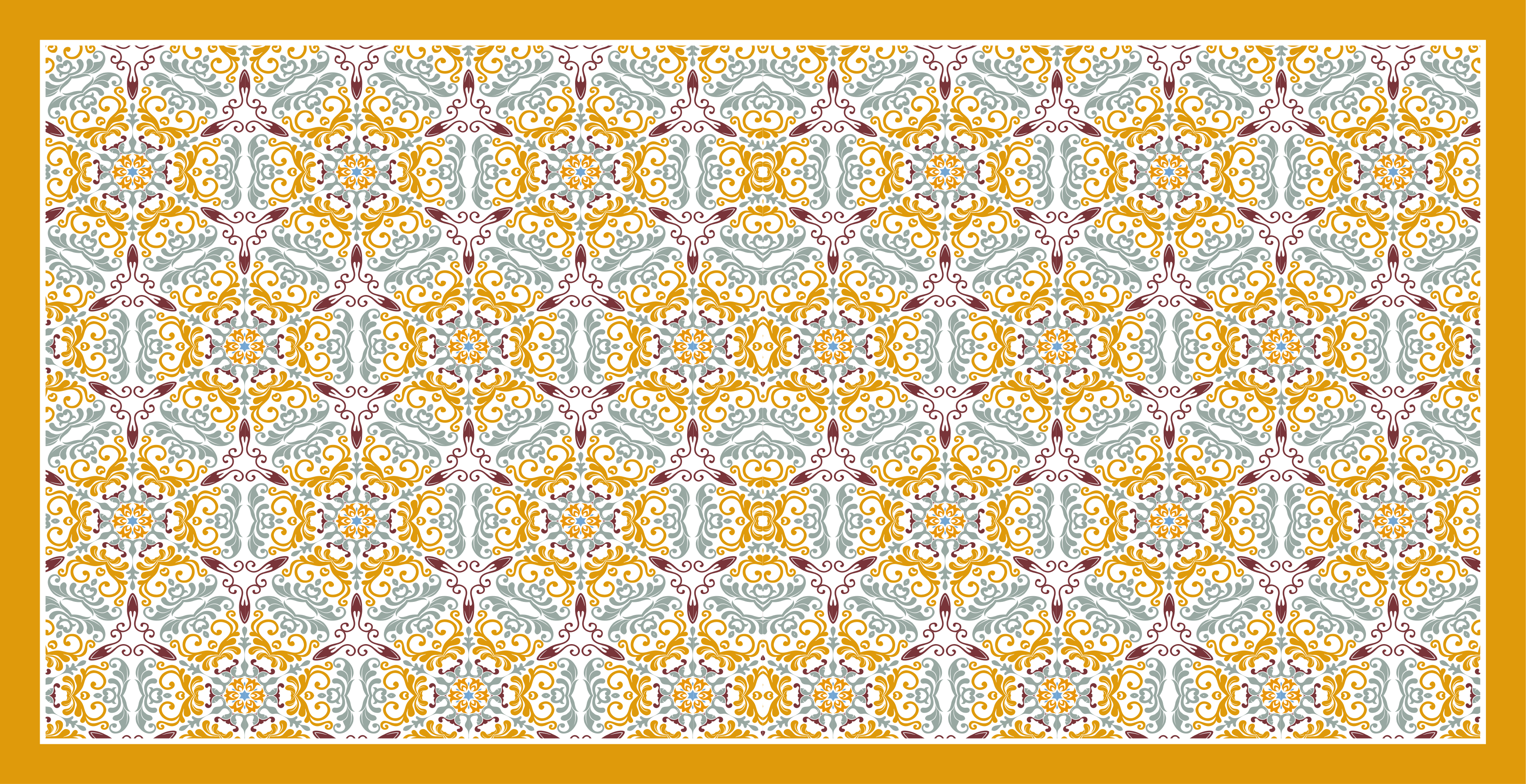 "Brigitte" pattern tile carpet - TenStickers