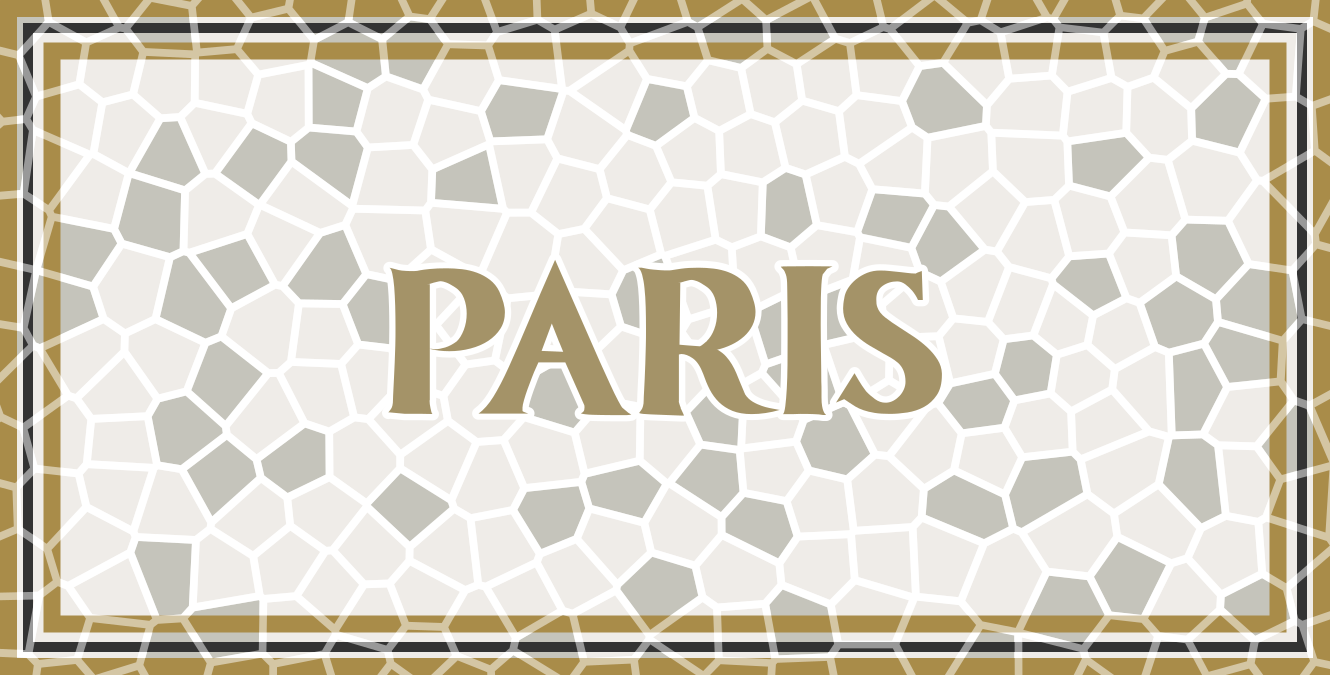 Paris Honeycomb Pattern personalized vinyl rug - TenStickers