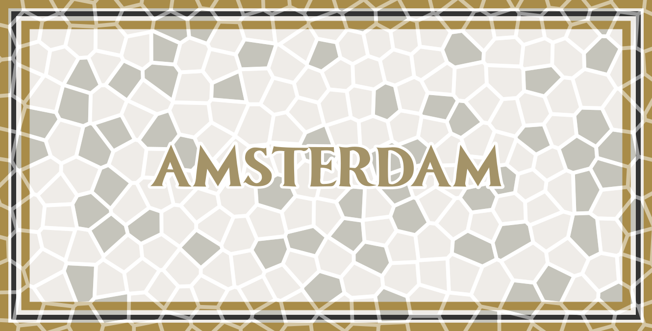 Amsterdam mosaic vinyl rug - TenStickers