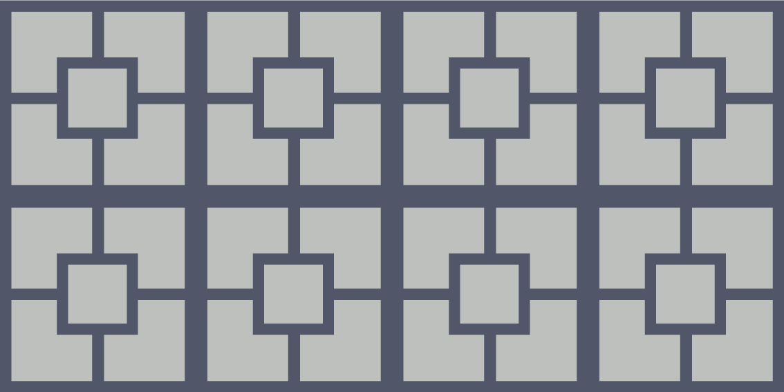 Square pattern geometric vinyl rug - TenStickers