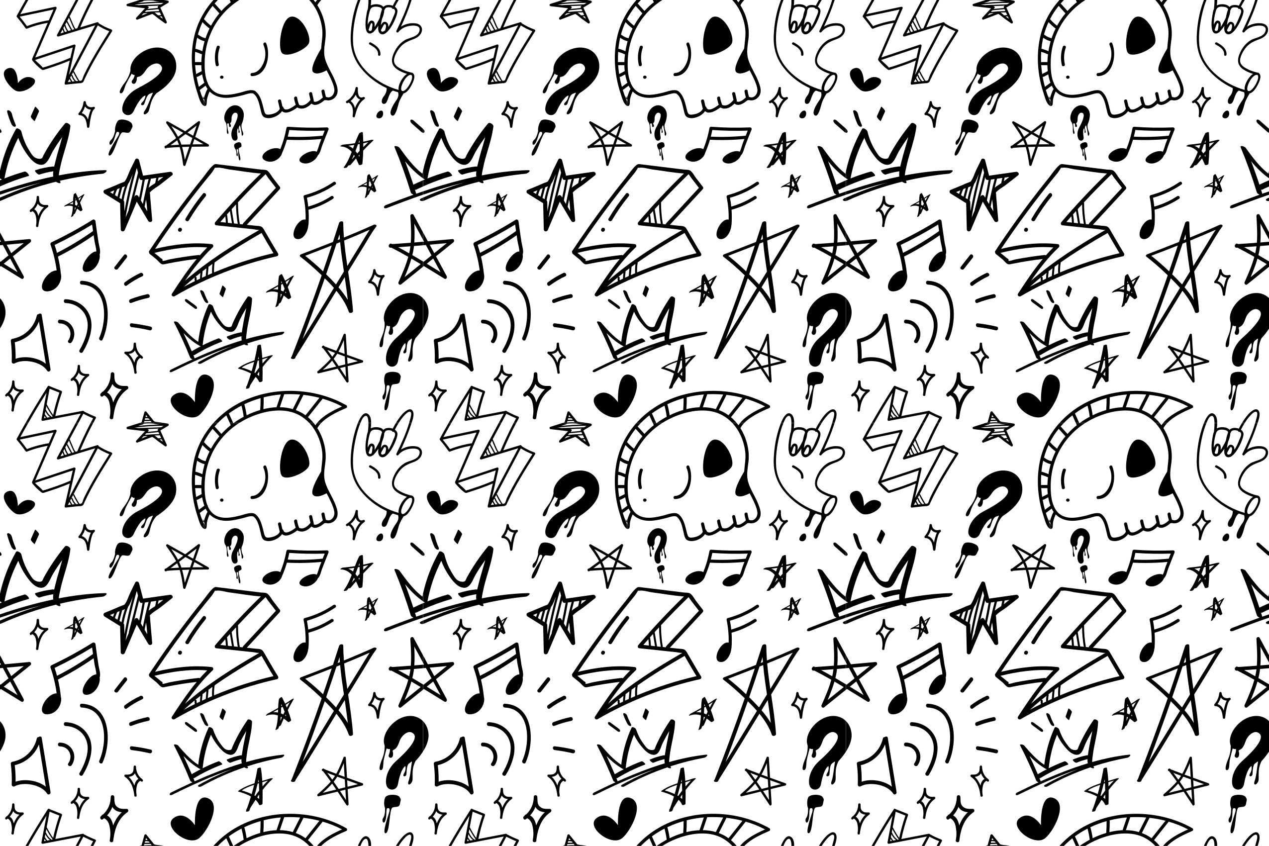 Cool signs pattern bedroom vinyl rug - TenStickers