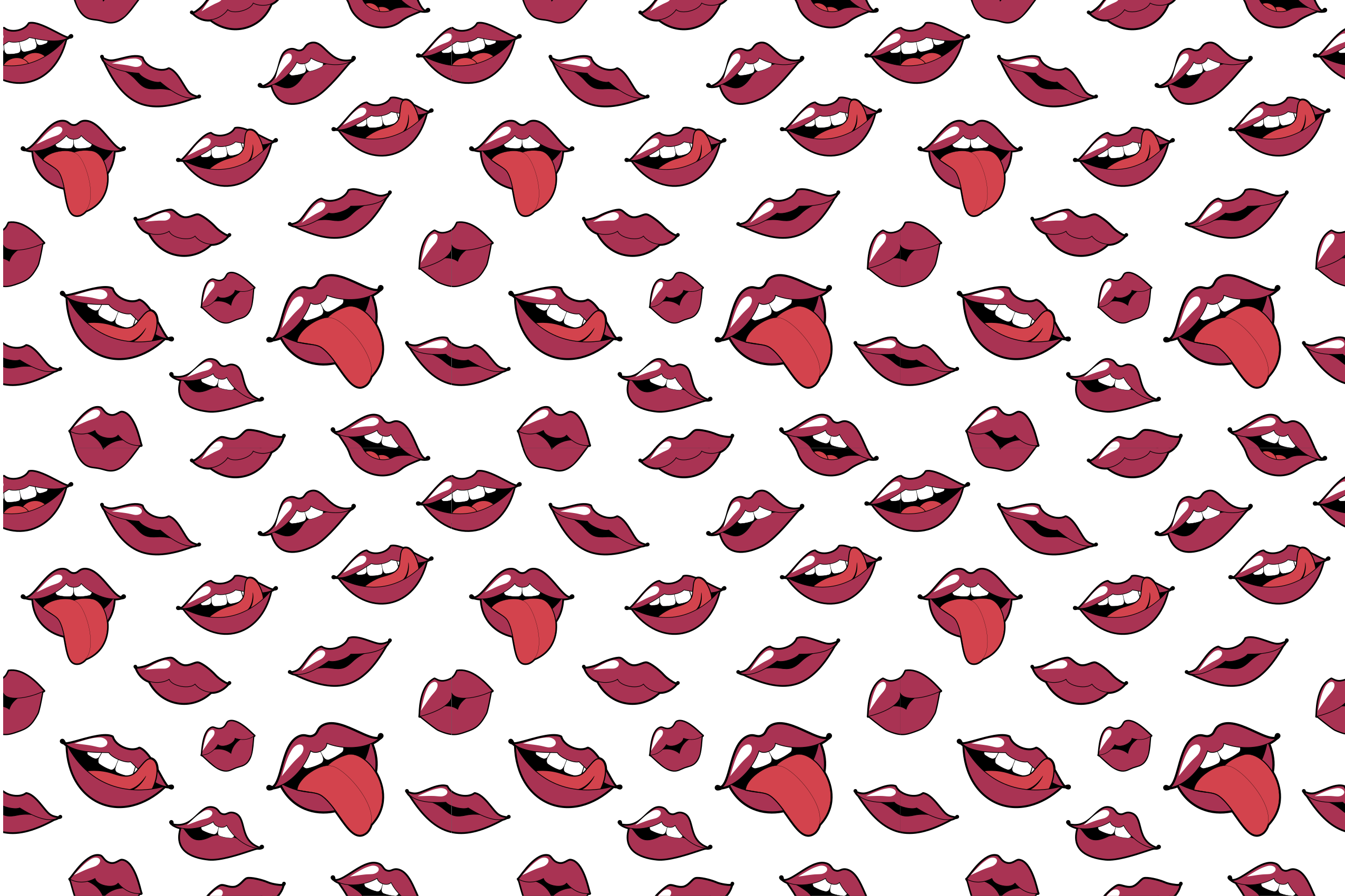 Pop Art Lips teenager vinyl rug - TenStickers