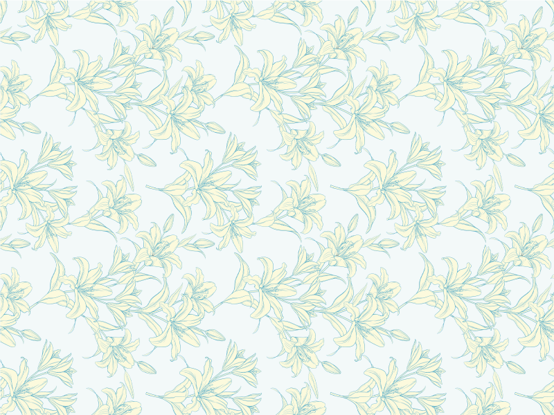 Gentle Blossom Motif vinyl rug - TenStickers