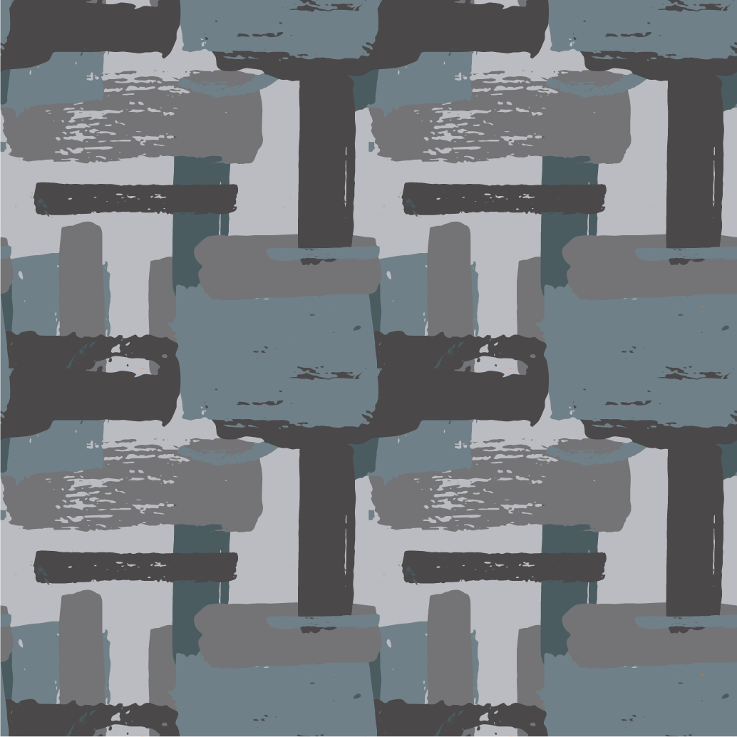 Abstract Collage mosaic vinyl rug - TenStickers