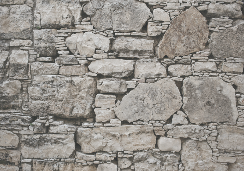 Rustic style pattern stones floor tiles - TenStickers