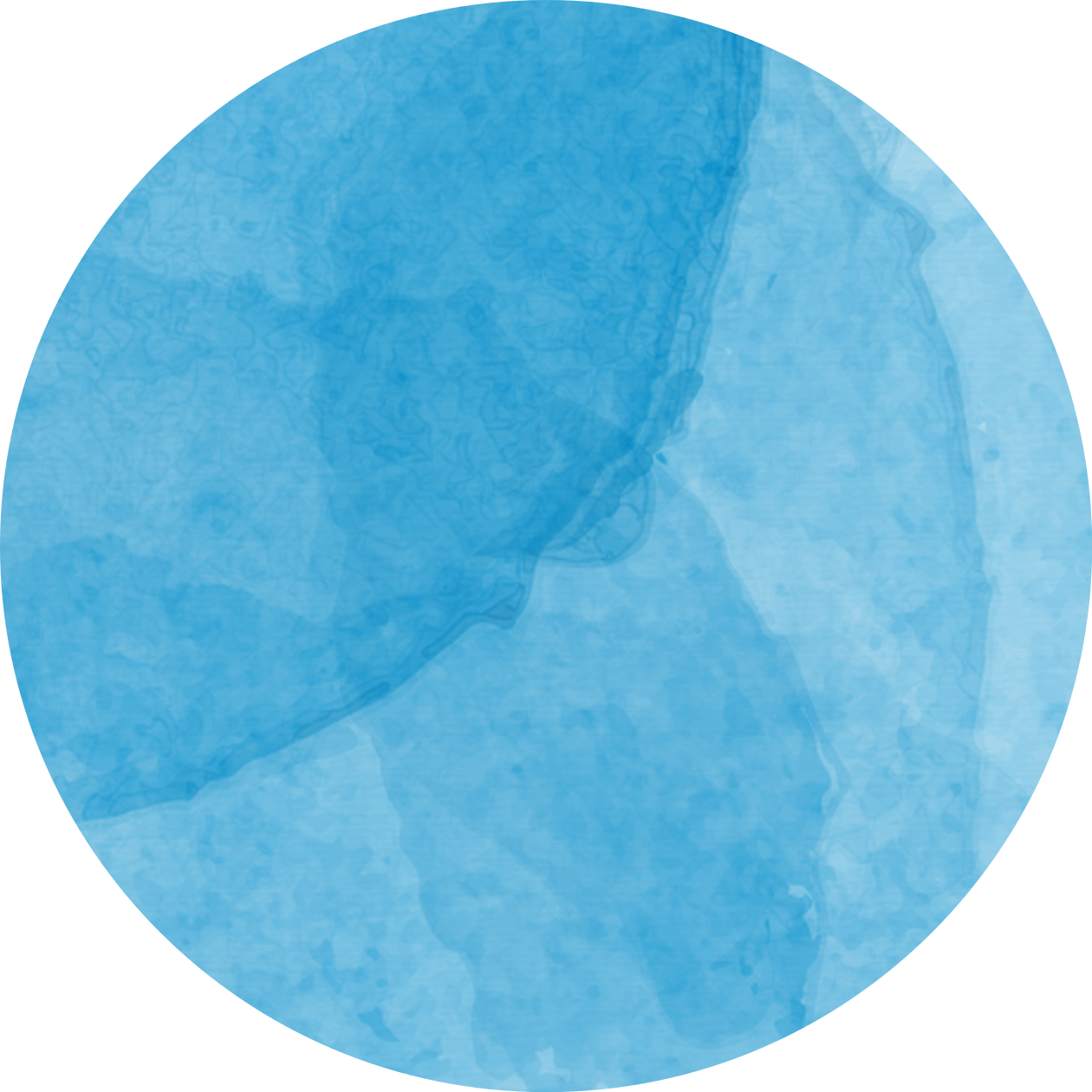 Abstract Blue Circular Design minimalist vinyl rug - TenStickers