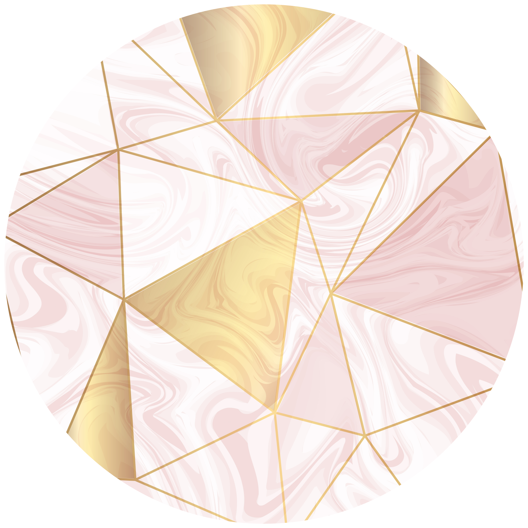 Abstract Pastel Mosaic geometric vinyl rug - TenStickers