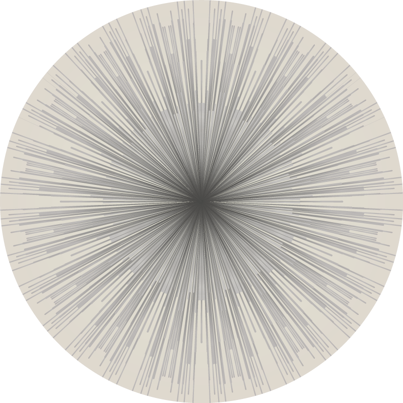 Geometric Burst Circular Design minimalist vinyl rug - TenStickers