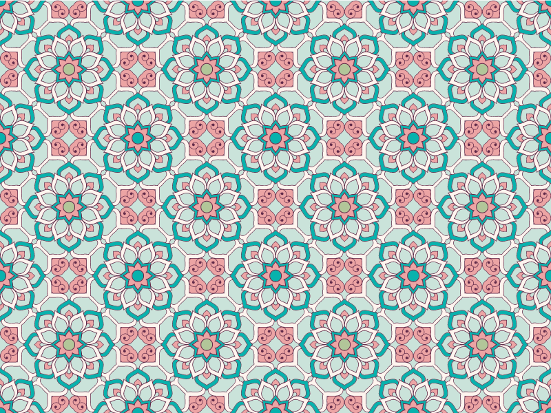"Granny Chic" Style floral rug - TenStickers