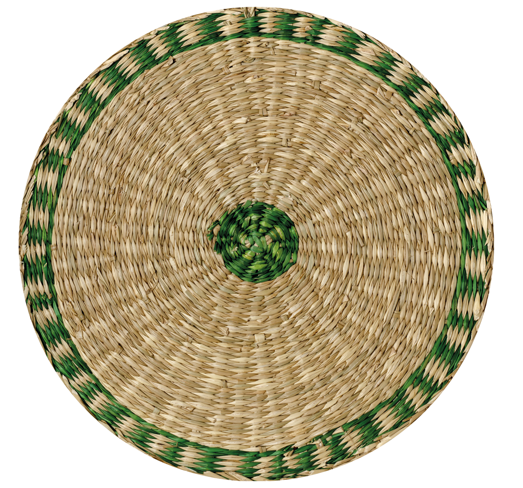 Woven round texture vinyl wood vinyl carpet - TenStickers