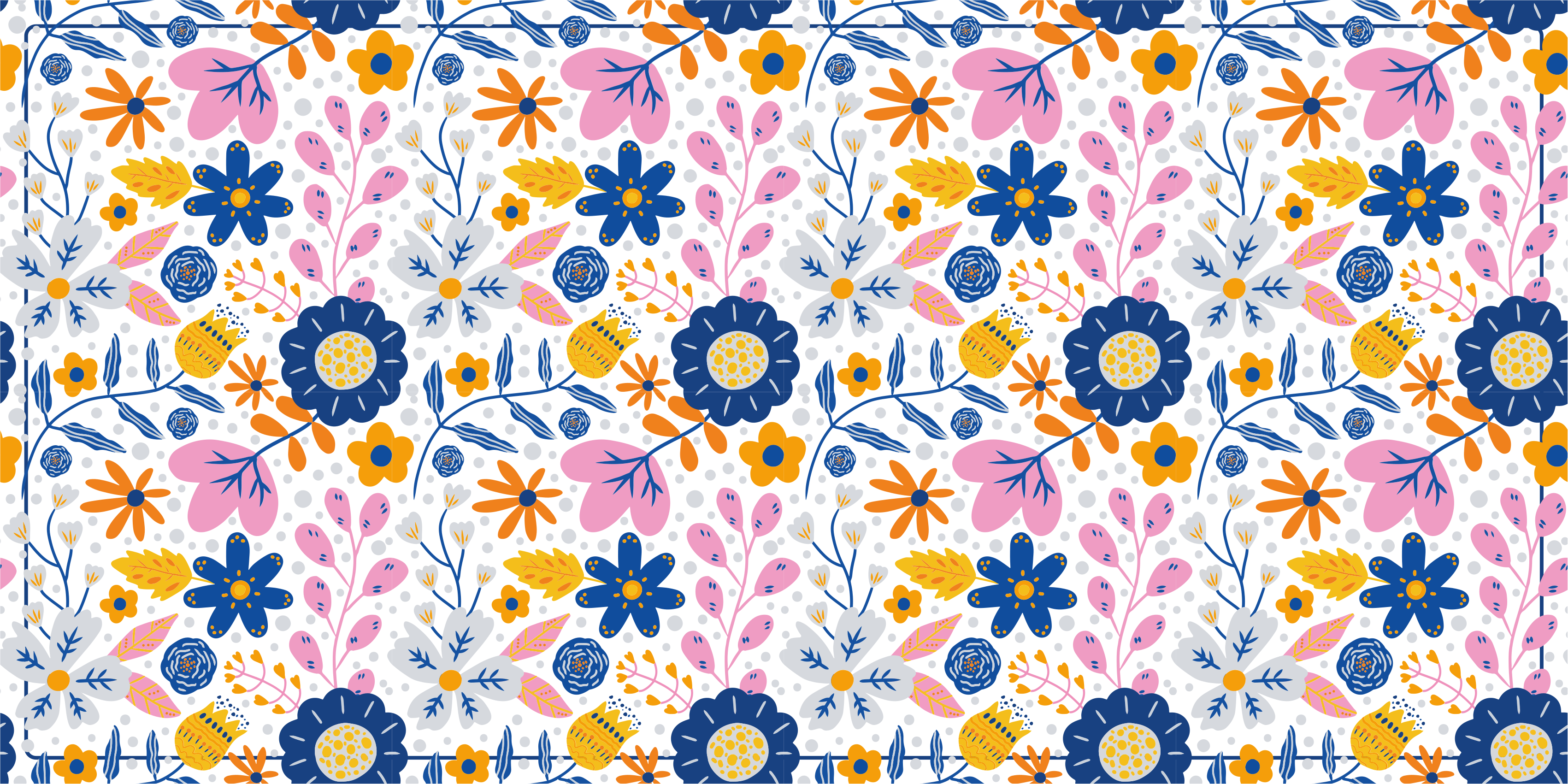 Floral Springtime nature floor vinyl rug - TenStickers