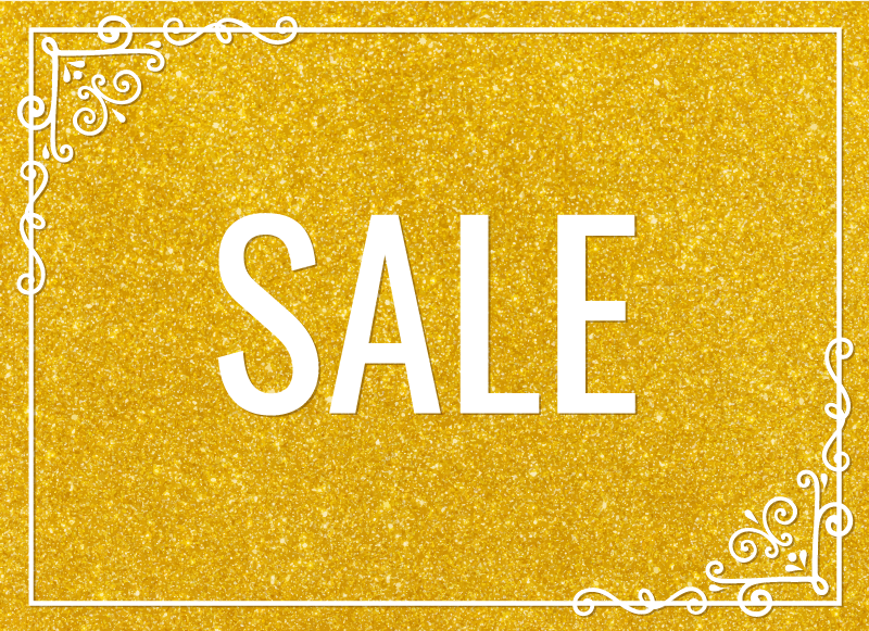 Sale golden glitter texture rectangular rug - TenStickers